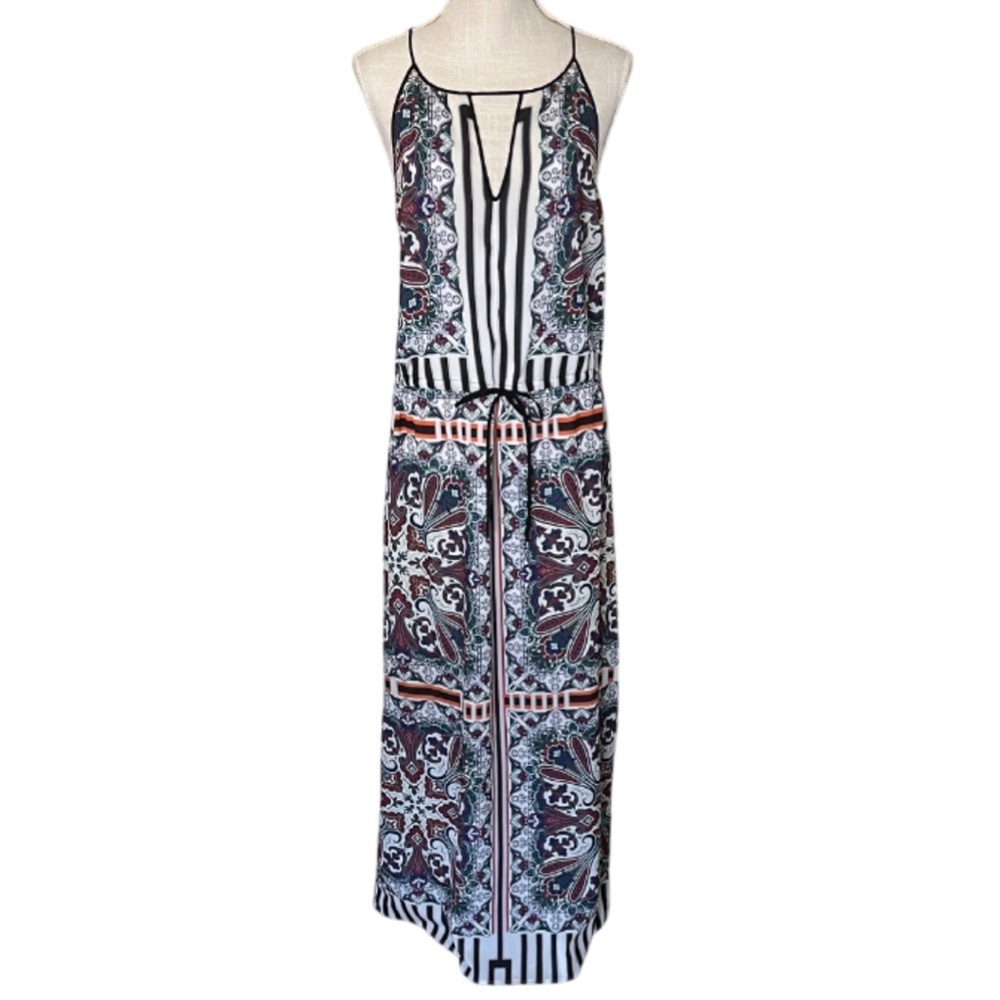 CLOVER CANYON Maxi Halter Colorful Paisley Dress - Small
